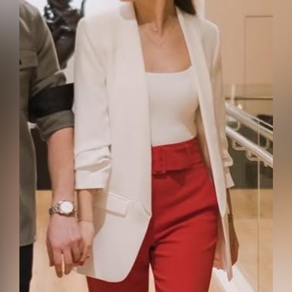 ZARA white blazer